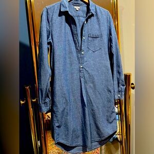 GAP Denim Button-Down Shirt Dress